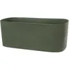Image de Jardinière + réserve eau - GARDEN ID Respect - Vert de gris 50 x 17 cm - 100% déchets ménagers - 100% recyclable