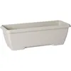 Image de Jardinière - GARDEN ID Teramo - Blanc 60 cm - Solidité - Réserve deau intégrée - Recyclé & 100% recyclable - Volume pour plantes