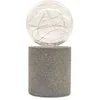 Image de Lampe de table solaire - GARDEN ID Nordic Light - Ø10 h19 cm - Autonomie 6 à 8h - Bouton on/off - Pile AAA rechargeable
