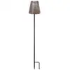 Image de Lampe Solaire Or Ø12 H70 Cm Autonomie 6-8h Pied Stabilisateur Bouton On/off Sans Câblage Pile Aaa.