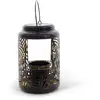 Image de Lanterne Solaire Lampe Pour Fleur 12 X 19 Cm Pot 6.5 X 6 Cm Éclairage 8h Pile Aaa Design Ajouré.