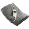 Image de Plaid Chauffant Électrique Polyester Gris 160x130 Cm Lanaform