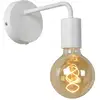 Image de Applique murale intérieure métal blanc culot e27 - lucide - scott