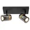Image de Plafonnier led 40 w 2xgu10 verre fumé et noir - lucide -upton