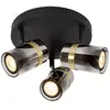 Image de Plafonnier led diam 31cm 3xgu10 verre fumé - lucide - upton