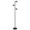 Image de Lampadaire led 40w 3xgu10 verre fumé et noir - lucide - upton