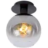 Image de Plafonnier diam. 20 cm 60 w 1xe27 noir & fumé dimmable - lucide - marius