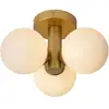 Image de Plafonnier salle de bains diam. 28 cm 3xg9 ip44 40 w or mat laiton - lucide - trudy