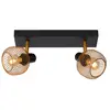 Image de Spot plafond 2xe14 or mat noir - lucide - maren
