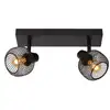 Image de Spot plafond 2xe14 noir mat - lucide - maren