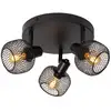 Image de Spot plafond diam. 37 cm 3xe14 noir - lucide - maren