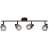 Image de Spot plafond 4xe14 noir mat fumé - lucide - bjorn