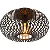Image de Plafonnier diam. 39,5 cm 1xe27 noir - lucide - manuela