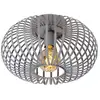 Image de Plafonnier diam. 39,5 cm 1xe27 gris - lucide - manuela