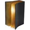 Image de Lampe de table noir et or culot e14 - lucide - extravaganza livret