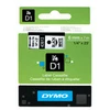 Image de DYMO D1 - bande d'etiquettes - 1 cassette(s) - Rouleau (0,6 cm x 7 m)