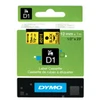 Image de DYMO D1 - bande d'etiquettes - 1 cassette(s) - Rouleau (1,2 cm x 7 m)