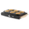 Image de Crêpière Électrique Do8717p Plaque Antiadhésive Noir/bois Ø11,5cm Domo 1000w