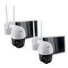 Image de 2 caméras avec panneau solaire - CHACON - 2-IPCAM-DM02 - Extérieur - WiFi