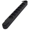 Image de CHACON Bloc multiprise 8 prises 16 A avec interrupteur câble 5 m HO5VV-F 3x15 mm² noir