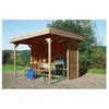 Image de Abri de jardin - SOLID - Kiosque Regensburg - Bois massif - Toiture platte - Fenêtres