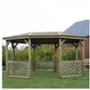 Image de Kiosque Pavilion octogonal - SOLID - En bois de pin traité - 4458x3409cm - Marron
