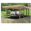 Image de Carport bois autoclave - SOLID - S7724 - 2 voitures - 6x5m