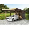 Image de Carport - SOLID - Combination 406 4x706 4cm - Bois massif - Rectangulaire - Abri de rangement