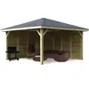 Image de Abri de Jardin Maisonnette Chalet Kiosk Combination 437x437