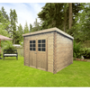 Image de Abri De Jardin Solid Hof 2,48x2,48 M Sapin Multicolor Bois