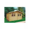 Image de Abri de jardin - SOLID - Visp - Bois massif - Double porte - 418x388cm