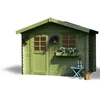 Image de Abri Jardin Bois "sologne" - Modèle Imprégné (vert) - 8.88 M² - 2.98 X