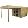 Image de Abri De Jardin En Bois Traité Matera 298x291+293cm