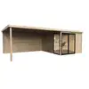 Image de Abri de jardin sagres 3036 x 3036 mm + auvent 3948 mm 28 mm S8772-1