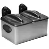 Image de Frifri - friteuse double et mixte 2x3.5l inox f1968 - F1968