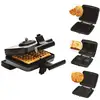 Image de Frifri - croque-gaufre gaufrette 3 plaques 1200w noir fri022824512blp - FRI022824512BLP