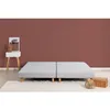 Image de DEKO DREAM Rakenne Sommiers tapissiers à lattes 2x80x200 - Bois massif gris + pieds