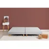 Image de Rakenne - Sommiers Tapissiers A Lattes 2x90x200 - Bois Massif Gris + Pieds