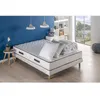 Image de Pack Sommier Matelas 140 X 190 Cm - Hauteur 24 Cm - Couette Et 2 Oreillers - 7 Zones - Réversible - Fabriqué En Belgique