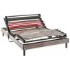 Image de Ensemble relaxation electrique deko dream comfort samba 140x200 chene gris matelas 15 cm mousse 190.01134.0