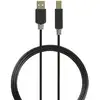 Image de Câble Usb Nedis 2 M Usb 2.0 Anthracite Plaqué Or