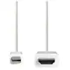 Image de Câble Mini Displayport Vers Hdmi  Mini Displayport Mâle - Connecteur Hdmi  2,0 M Blanc