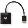 Image de Câble Hdmi Vers Vga Connecteur Hdmi  - Vga Femelle + Sortie 3,5 Mm 0,2 M Anthracite