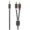 Image de Càble Audio Stéréo 35 mm Màle - 2x RCA Màles 20 m Anthracite ALPEXE-731