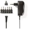 Image de Adaptateur secteur universel 3-45-5-6-75-9-12 V c.c. 1.0 A ALPEXE-3486