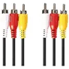 Image de Câble vidéo-audio composite RCA (M) pour RCA (M) 3m noir - Nedis