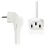 Image de NEDIS Câble d'alimentation pour PC, moniteur et onduleur blanc - 10 mètres