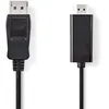 Image de Câble Displayport Vers Hdmi Displayport Mâle - Connecteur Hdmi 2,0 M Noir