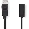 Image de Câble Displayport Vers Hdmi Displayport Mâle - Hdmi Femelle 0,2 M Noir