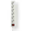 Image de Nedis Multiprise 6 prises avec interrupteur - Blanc